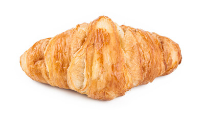 A croissant is a French pastry made from puff pastry in a crescent shape.