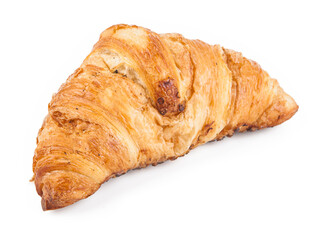 A croissant is a French pastry made from puff pastry in a crescent shape.