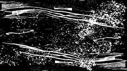 Old Rough Dirty Black Scratch Dust Grunge Black Distressed Noise Grain Overlay Texture Background. Abstract background. Monochrome texture. Image includes a effect the black and white tones.
