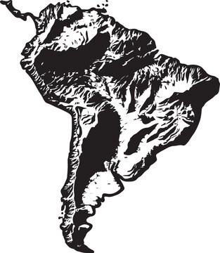recommend clip art: map of south america continent