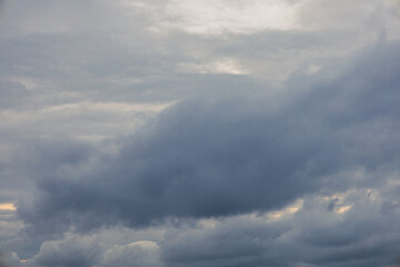 Evening sky, stormy clouds