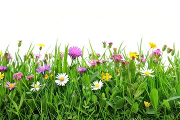 Green grass flower countryside asteraceae.