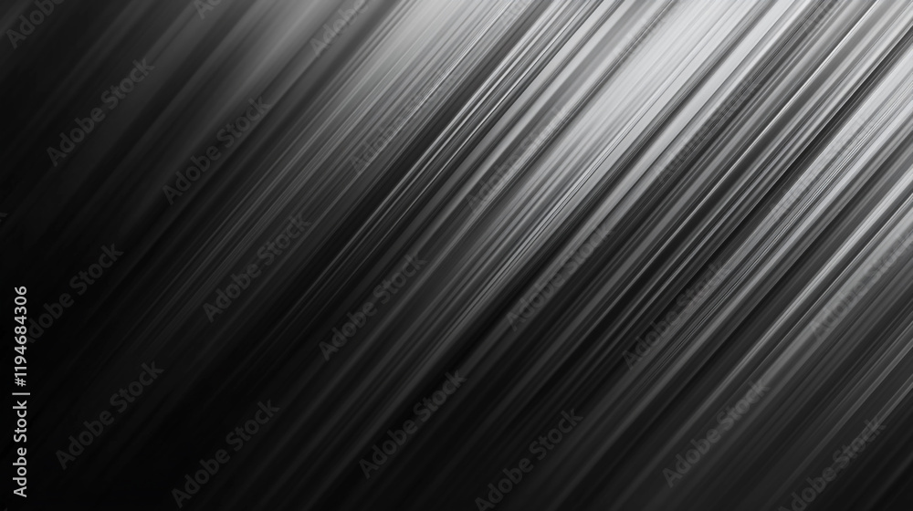 Poster black and gray abstract texture with diagonal lines creating a sense of motion and depth