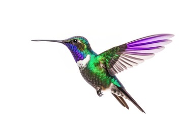 Obraz premium Hummingbird animal white background wildlife.