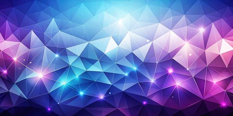 Obraz premium Abstract Geometric Low Poly Background with Vibrant Hues and Glowing Lights