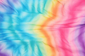 Colorful gradient background with fabric effects shapes.