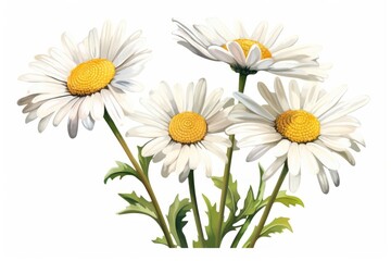 Fototapeta premium Daisy flower plant white.