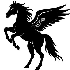 Powerful Black Silhouette of a vector design