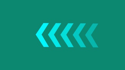 The Colorful Arrow loop animation icon Arrow loop animation on yellow background