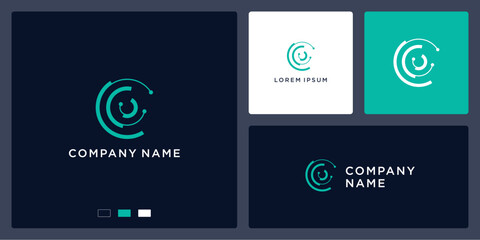 Circle data tech logo design © cre_ART_ive