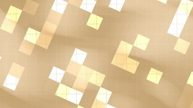 Hi tech baige background, abstract square geometric pattern futuristic&nbsp;dynamic motion HD 4K seamless loop animation