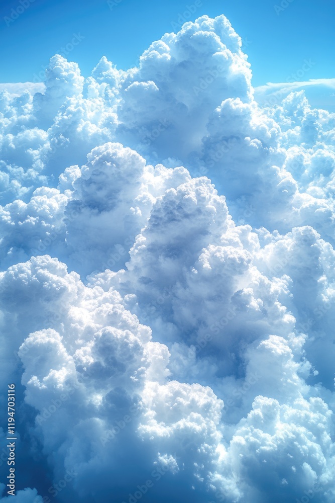 Aufkleber view of clouds through an airplane window