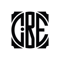  Letter logo CBE a logo style shape