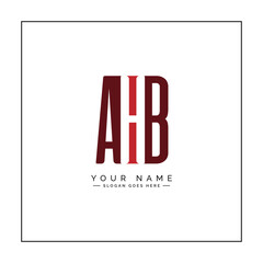 Initial Letter AHB Logo - Simple Business Logo for Alphabet A, H and B