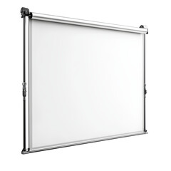 Blank Projection Screen on Stand for Presentations Isolated on transparent background
