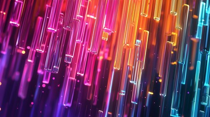 Obraz premium Colorful abstract lines create a dynamic, futuristic visual.
