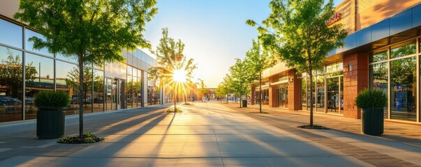 Obraz premium Walmart storefront in a bright sunny setting, retail shopping concept, inviting outdoor vibe.