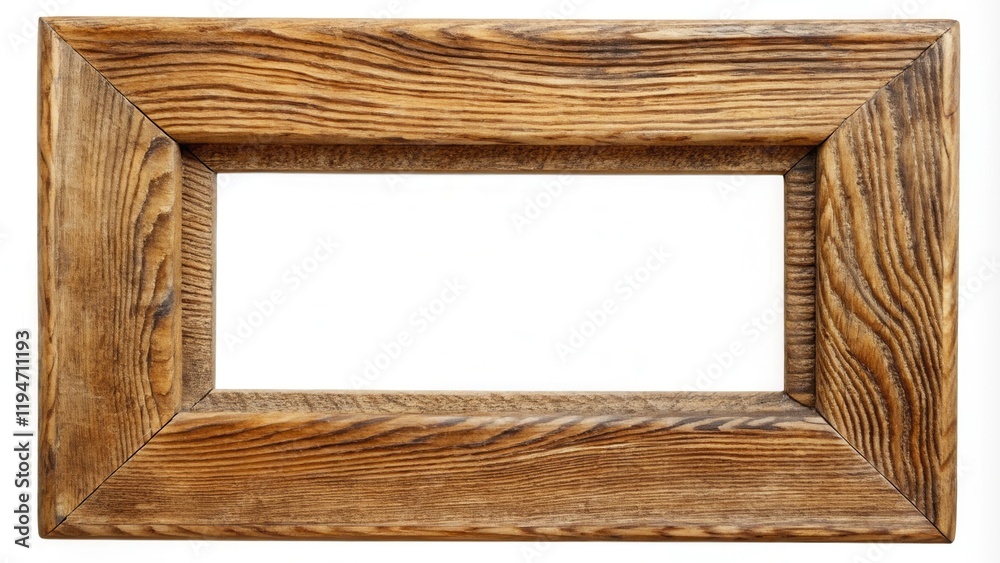 Poster rustic wooden frame with blank space for text or image