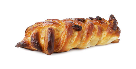 Freshly baked sweet pastry isolated on white