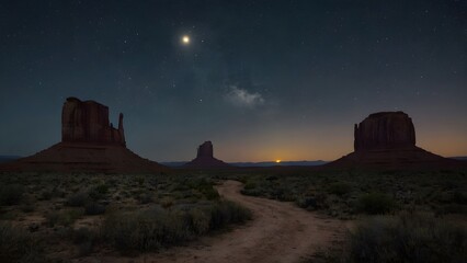 Obraz premium sunset in the mountains