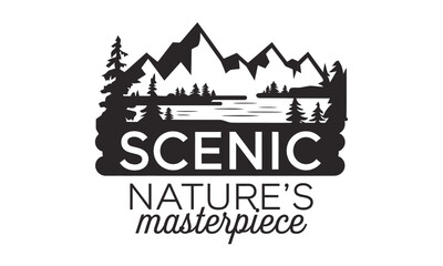 Nature minimal vector art clipart graphic