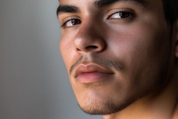 Obraz premium A close-up shot of a man wearing a tie, suitable for business or formal events