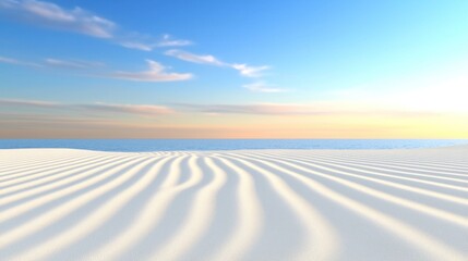 Fototapeta premium Serene Beach Sunset