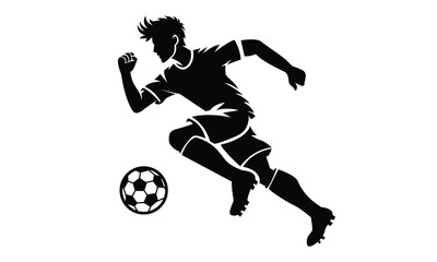 Premium Soccer Player Vector Art