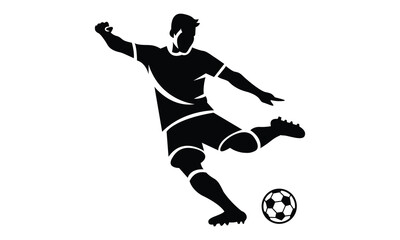 Soccer Player Black Person Silhouette