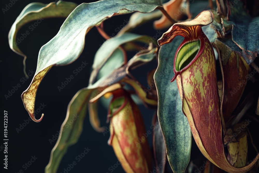 Poster a detailed view of a flowering plant, ideal for use in botanical or nature-themed contexts