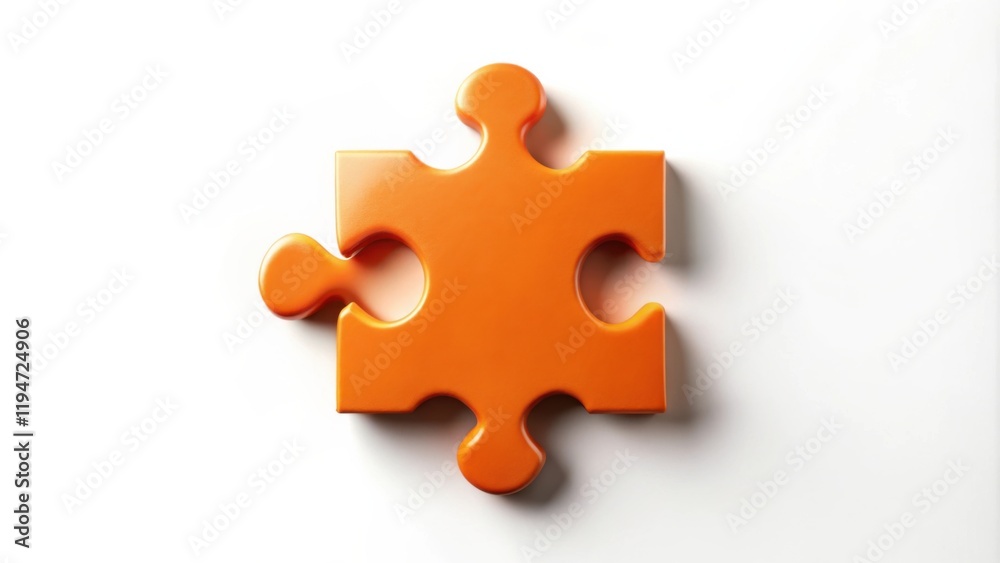 Poster Almost Complete Puzzle Piece A Symbol of Teamwork and Unity