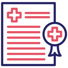 Medical Certificate vector icon illustration of Vacation and Tourism iconset.