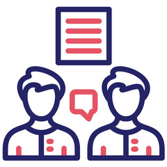 Subject Matter vector icon illustration of Literature iconset.