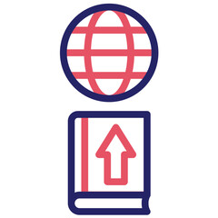 Publishing vector icon illustration of Literature iconset.