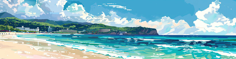 Idyllic Okinawa Beaches: A Geometric Paradise