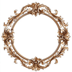 Intricate vintage ornate frame design suitable for art displays and decorative purposes