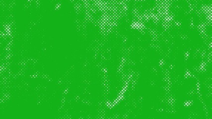 Abstract stop motion graphic with green screen grunge halftone dot overlay for creative backgrounds