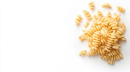 Obraz premium Golden crinkle-cut fries isolated on a white background. Generative AI