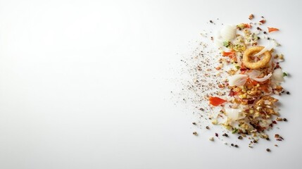 Crispy Onion Rings with Gourmet Presentation. Generative AI