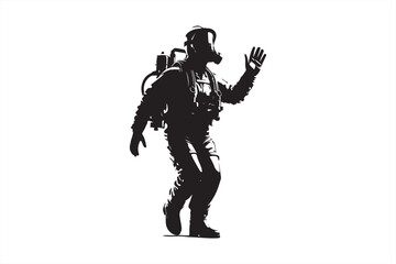 Fire fighter Silhouette