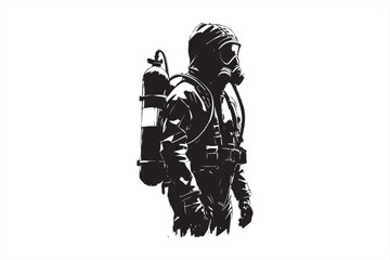 Fire fighter Silhouette