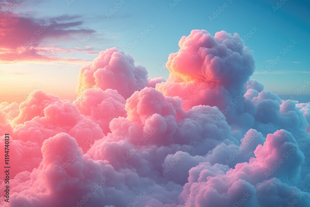Poster clouds in the sky, perfect background for various uses