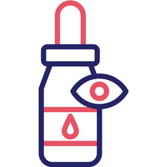 Eye Dropper vector icon illustration of Pharmacy iconset.