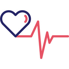 Heart Rate vector icon illustration of Pilates iconset.