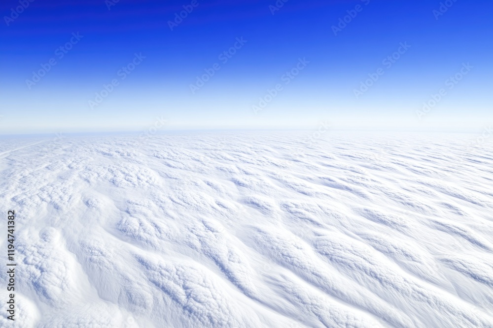 Poster aerial view of clouds and blue sky from an airplane window