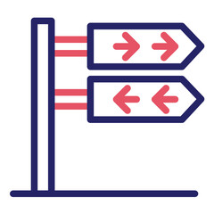 Signage vector icon illustration of Hajj Pilgrimage iconset.