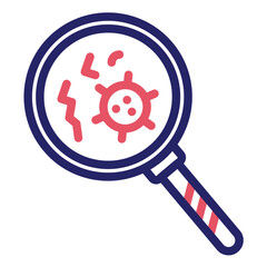 Pathogen Detection vector icon illustration of Infectious Diseases iconset.