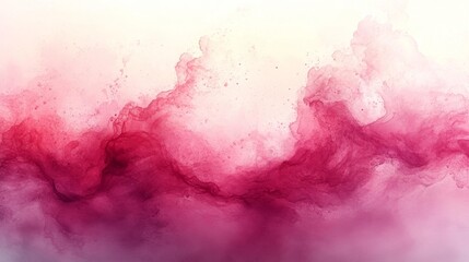 Obraz premium Abstract Rose and White Watercolor Background. Generative AI
