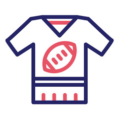 Rugby Uniform vector icon illustration of Rugby iconset.