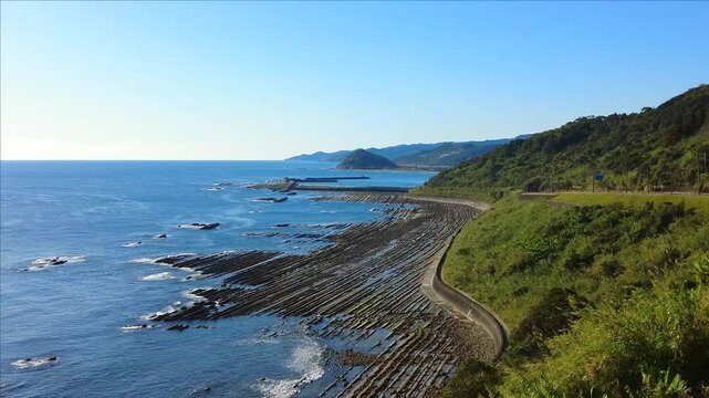 宮崎の堀切峠から見る鬼の洗濯板